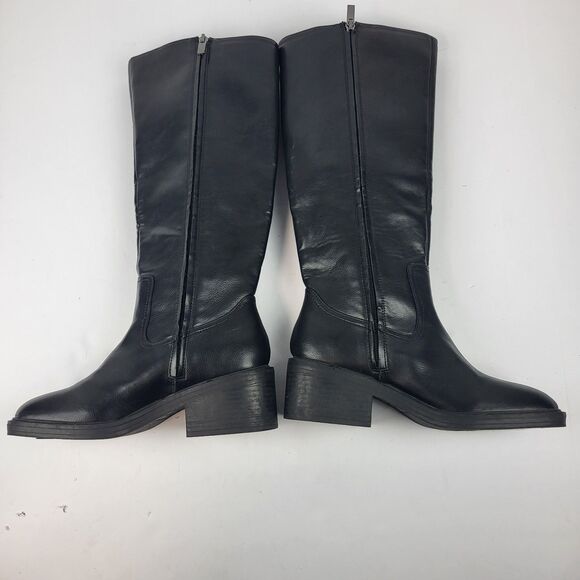 Splendid Vivie Knee High Boots Faux  Leather Black size 7M - Picture 13 of 15
